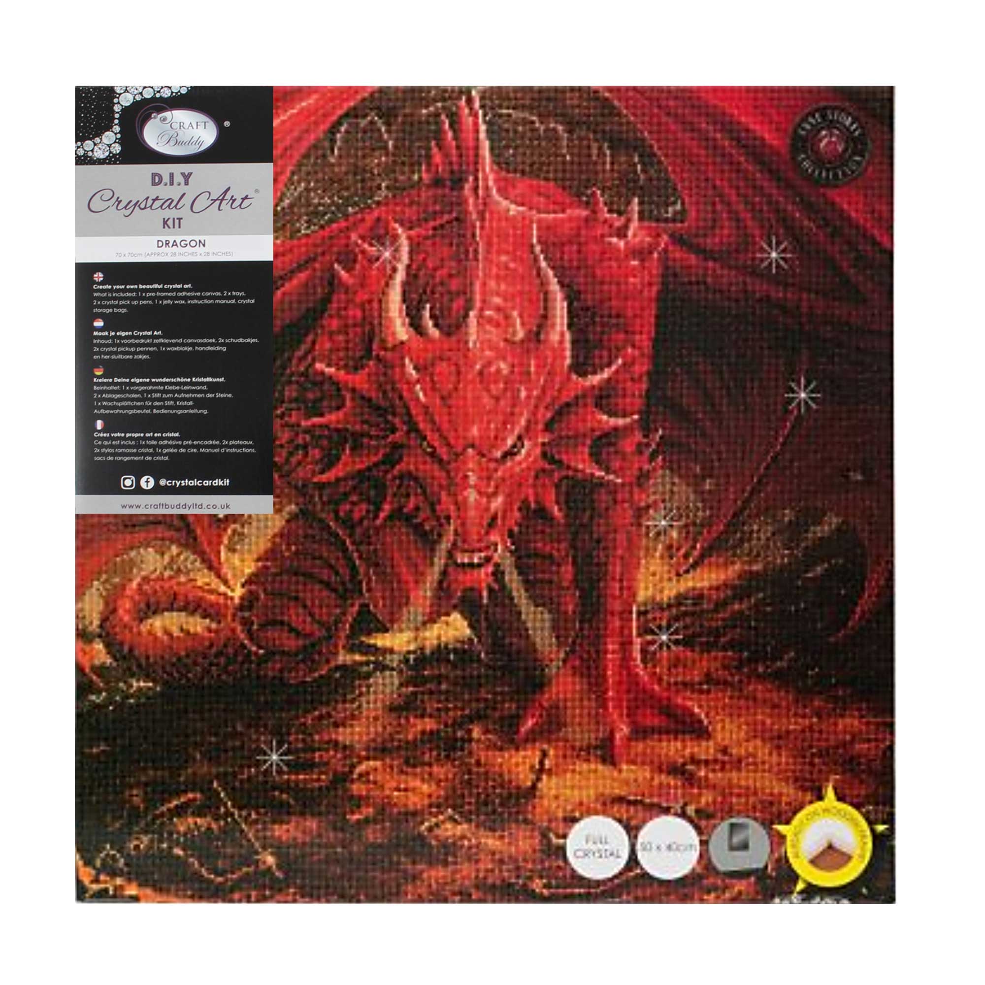 CRAFT BUDDY CRYSTAL ART KIT 70X70CM » Birch Wholesale