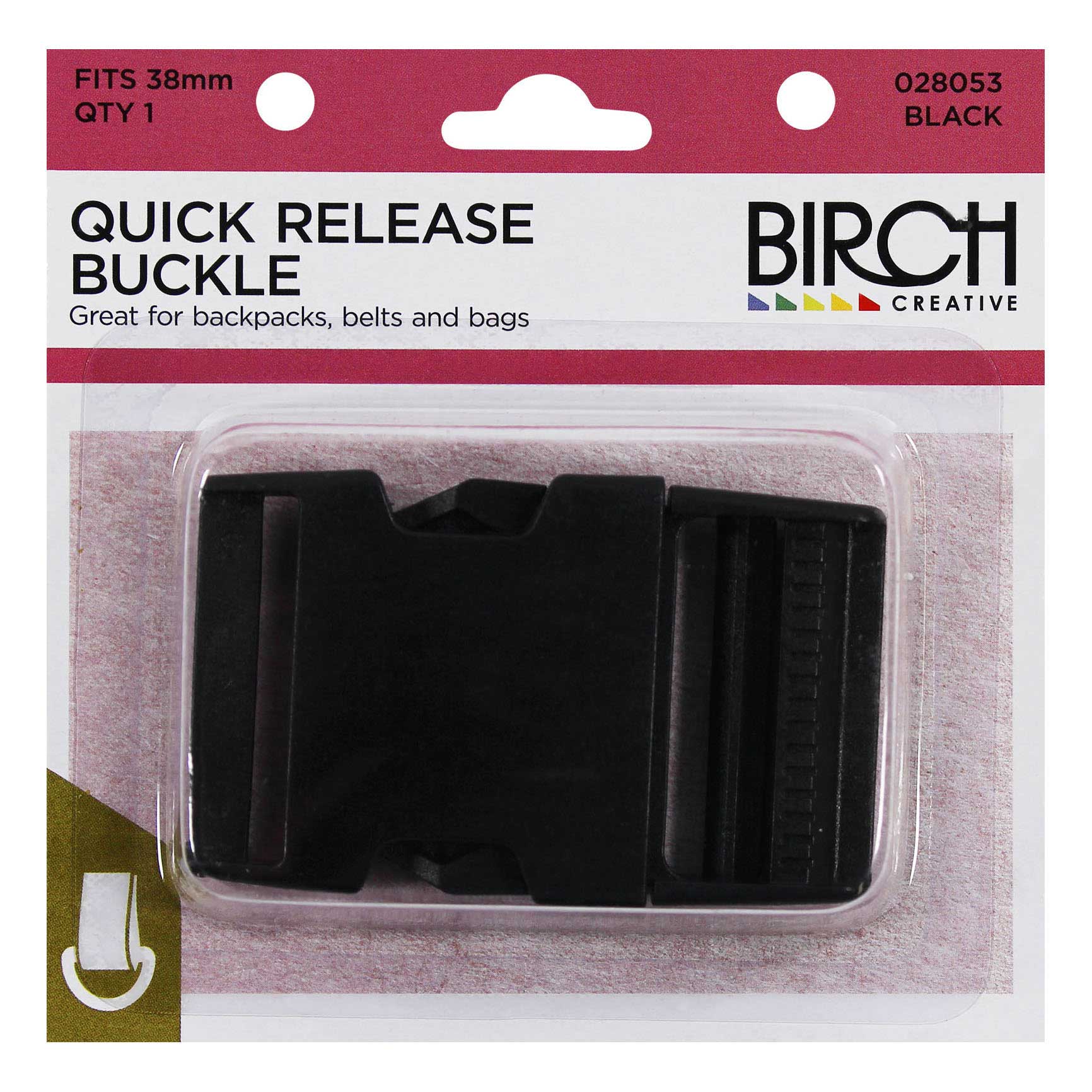 BUCKLE SIDE RELEASE 38MM » Birch Wholesale