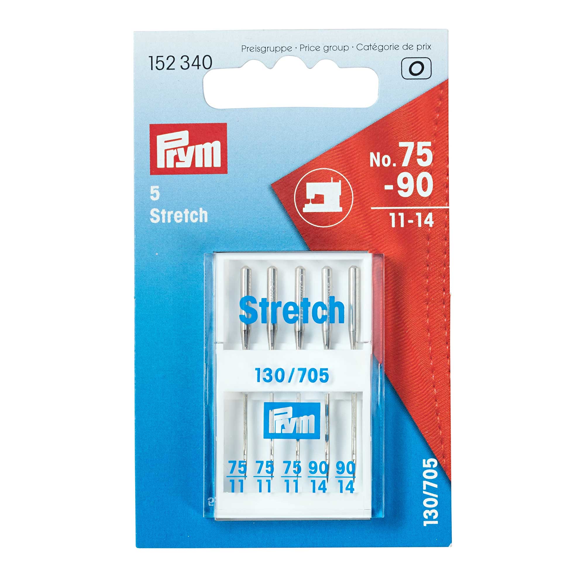PRYM SEWING MACHINE NEEDLES 130/705 STRETCH 75,90 » Birch Wholesale