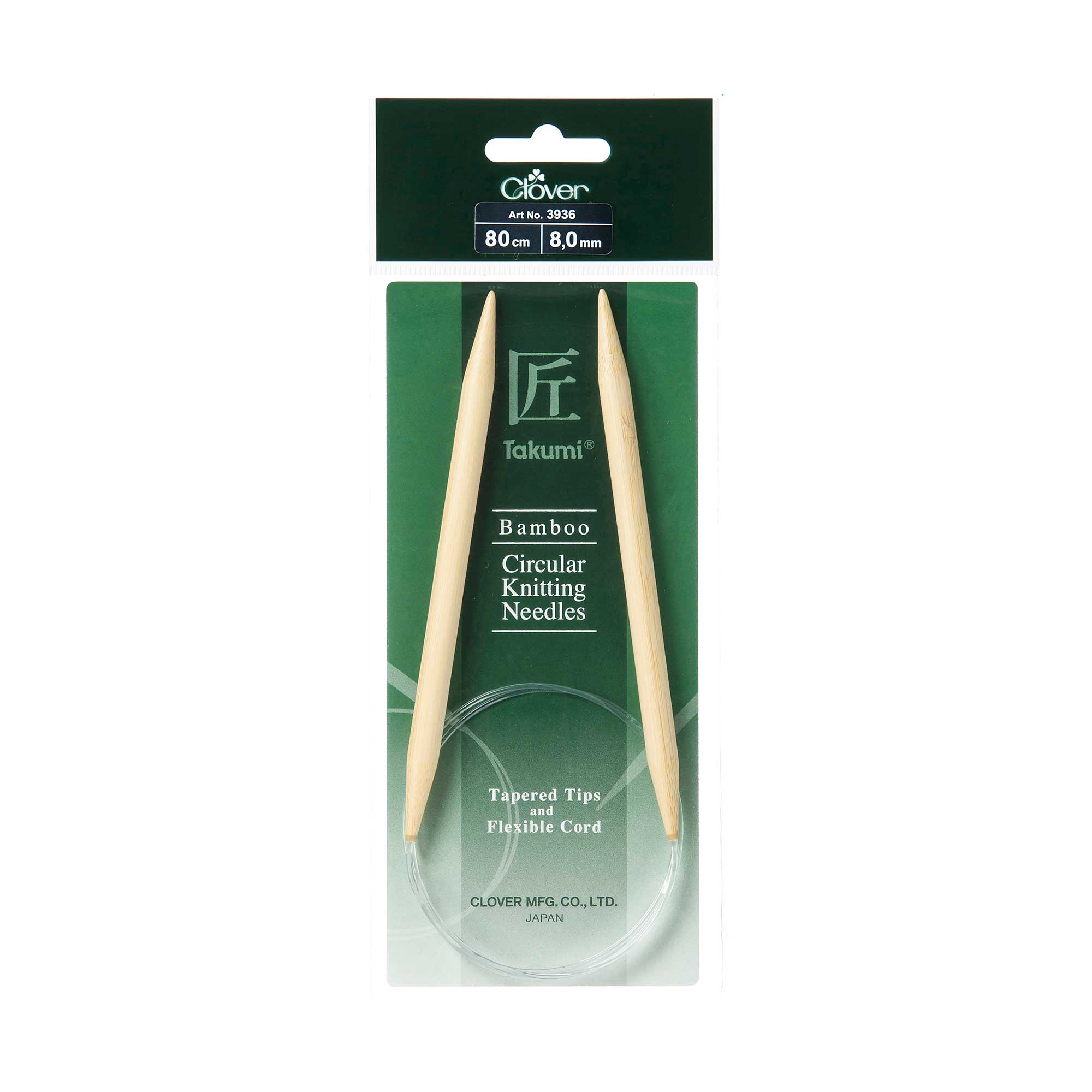 CLOVER BAMBOO CIRCULAR KNITTING TAKUMI 80CM8.00MM » Birch Wholesale