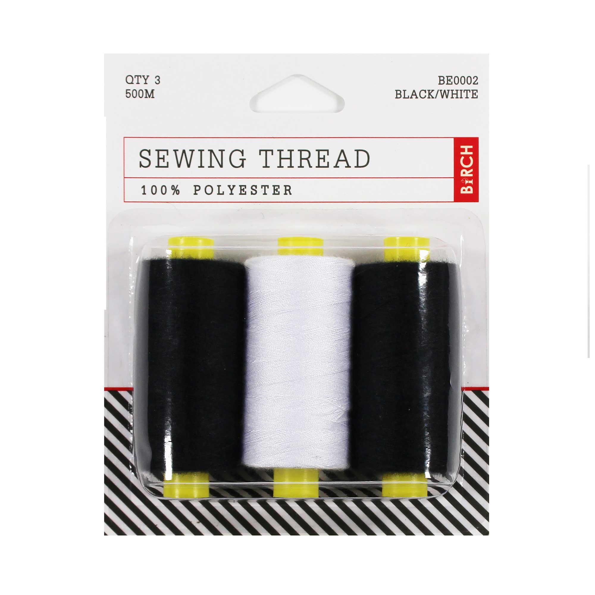 3 ON THREAD BLACK/WHITE/BLACK » Birch Wholesale