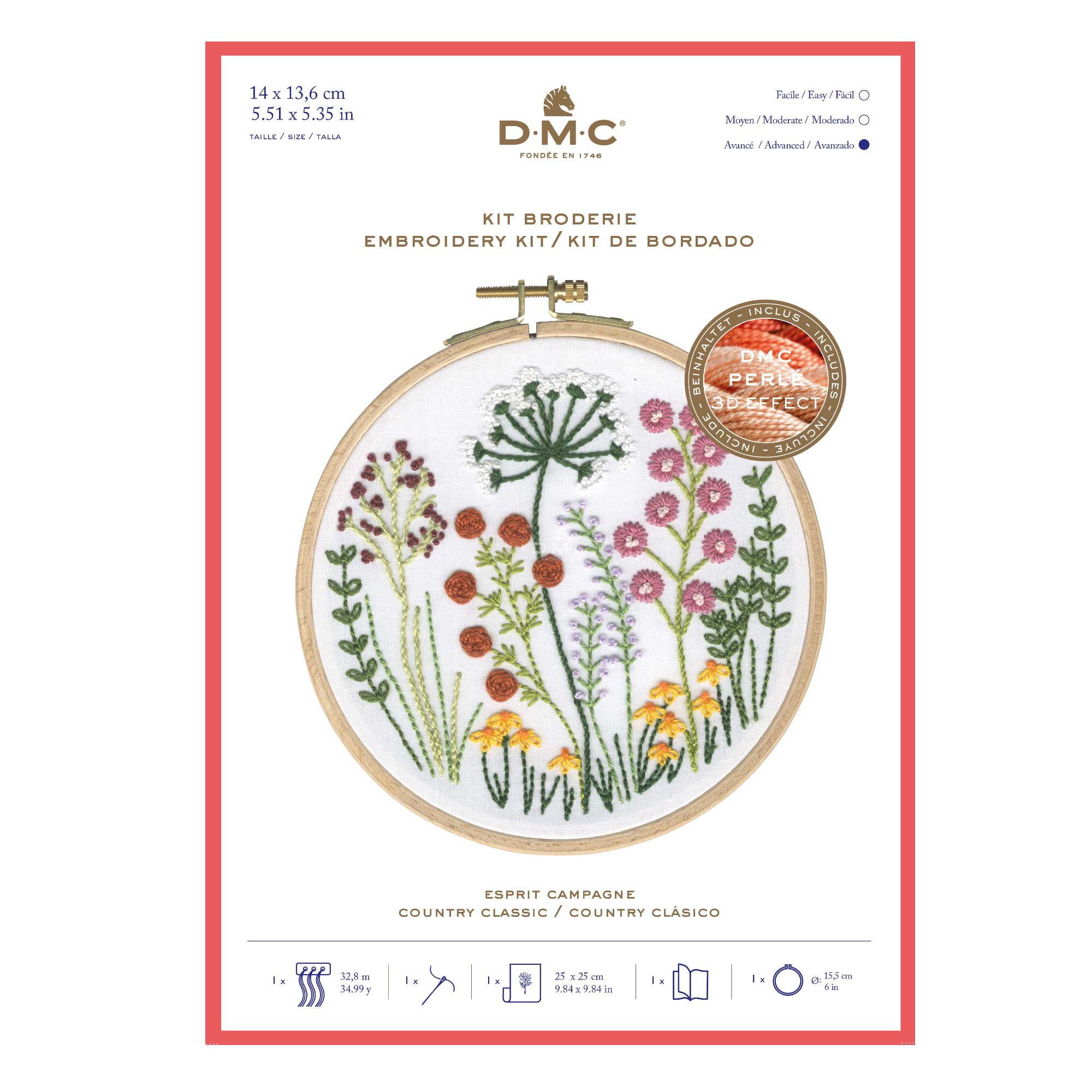 DMC PERLE 5 EMBROIDERY KIT » Birch Wholesale