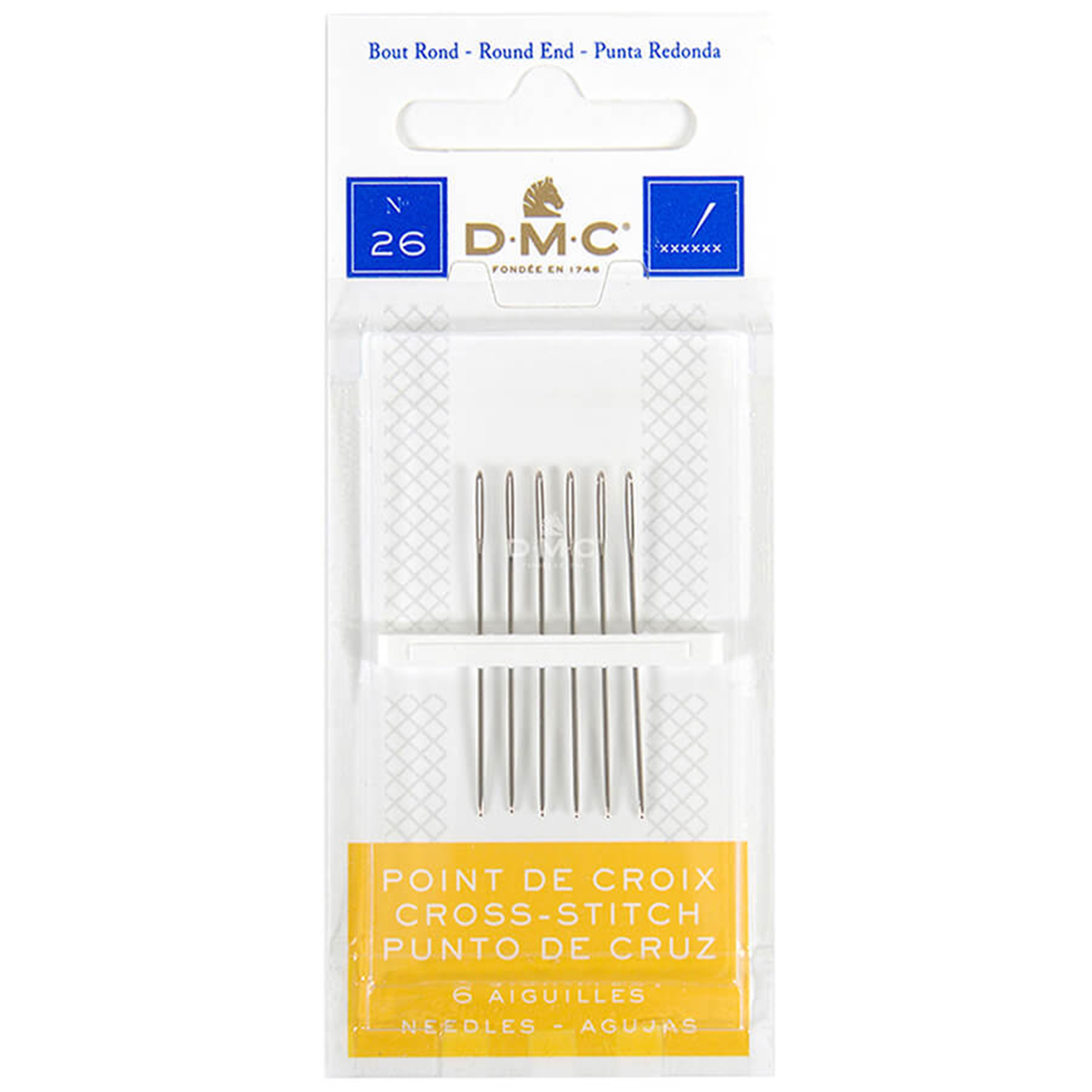 DMC 6PK CROSS STITCH NEEDLES BOX OF 12 » Birch Wholesale