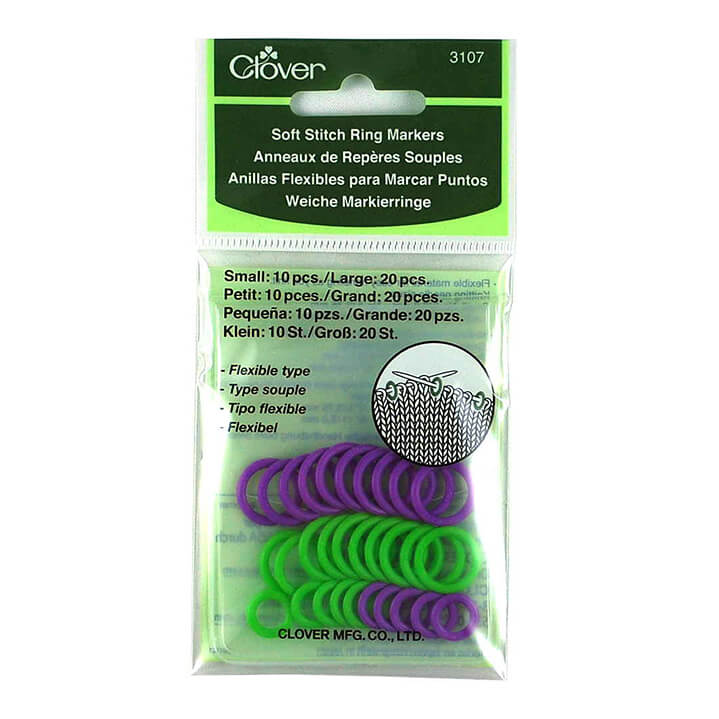 CLOVER SOFT STITCH RING MARKERS 3107 » Birch Wholesale