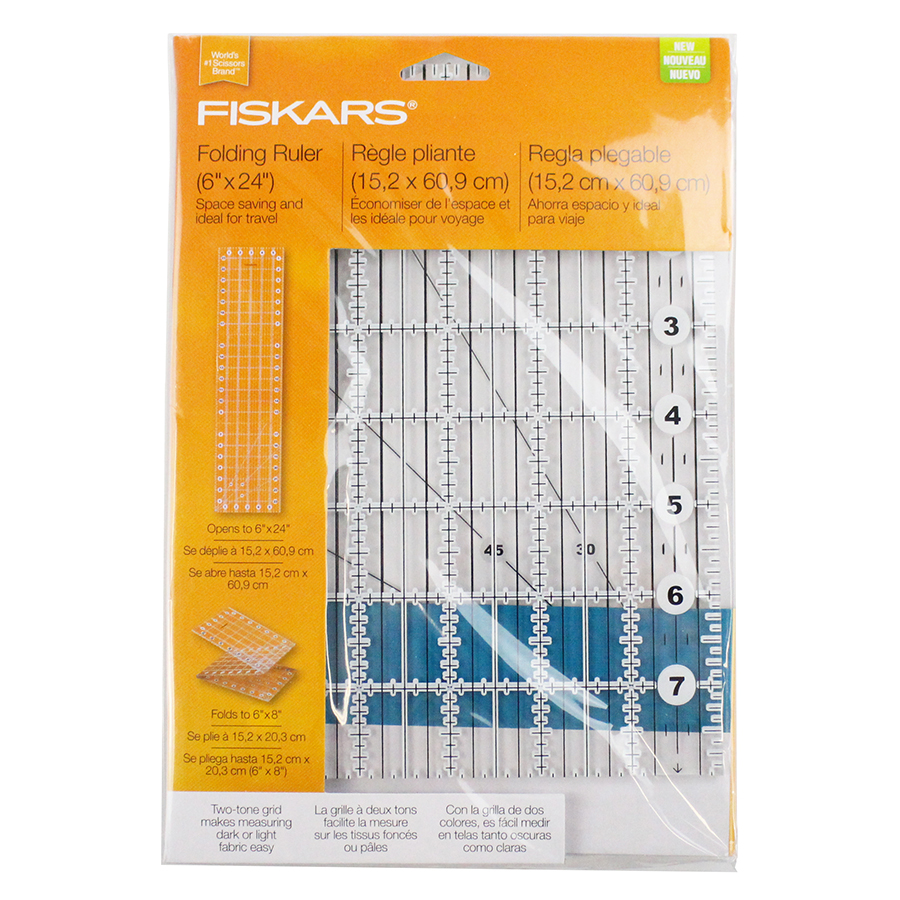 FISKARS RULER, FOLDING,LONG 6.5